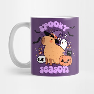 Spooky season a cute capybara ready for halloween Mug